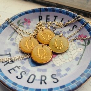 Repurposed Vintage Dior Button Necklace